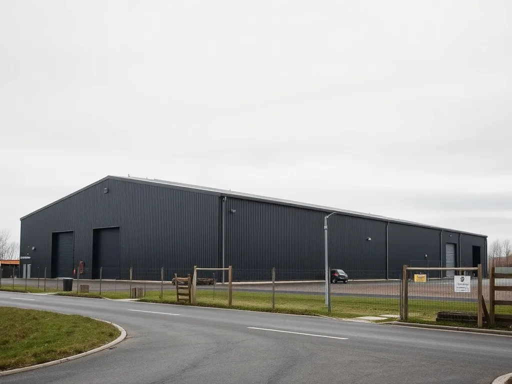 Industrial landscape of La Louviere Belgium with specialized